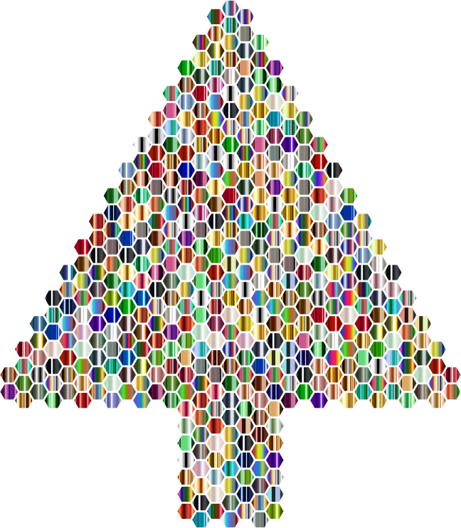 Prismatic Hexagonal Abstract Christmas Tree 6