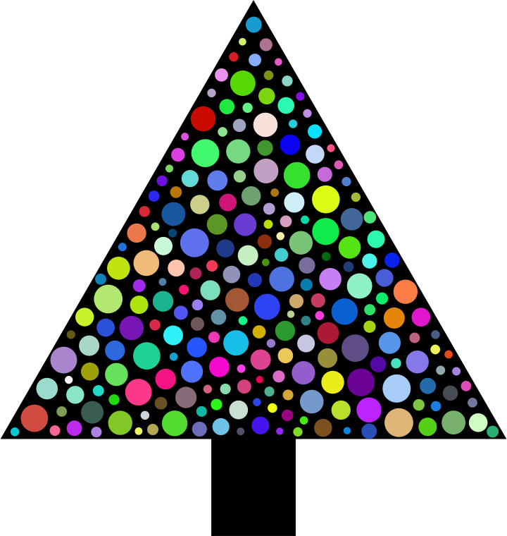 Prismatic Circles Christmas Tree