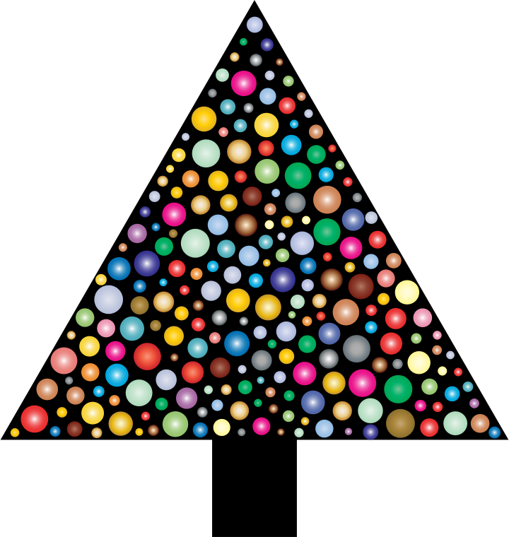 Prismatic Circles Christmas Tree 2