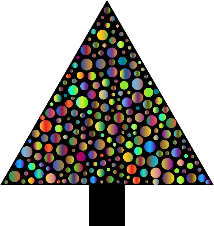 Prismatic Circles Christmas Tree 3