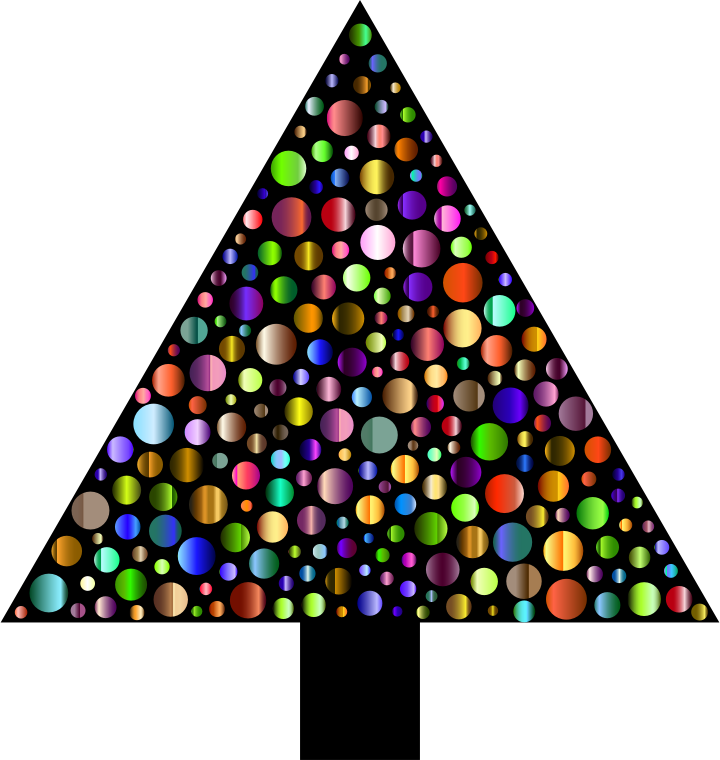 Prismatic Circles Christmas Tree 4