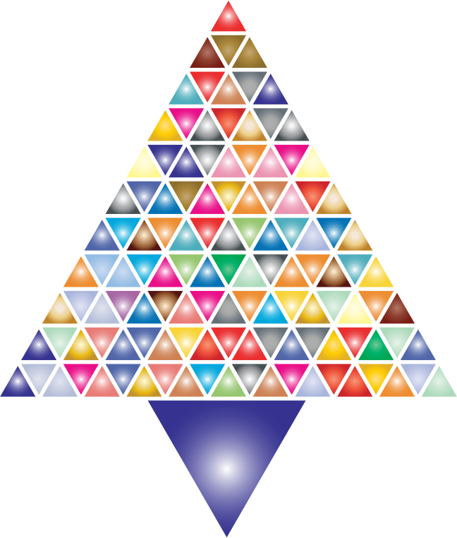 Prismatic Abstract Triangular Christmas Tree 2