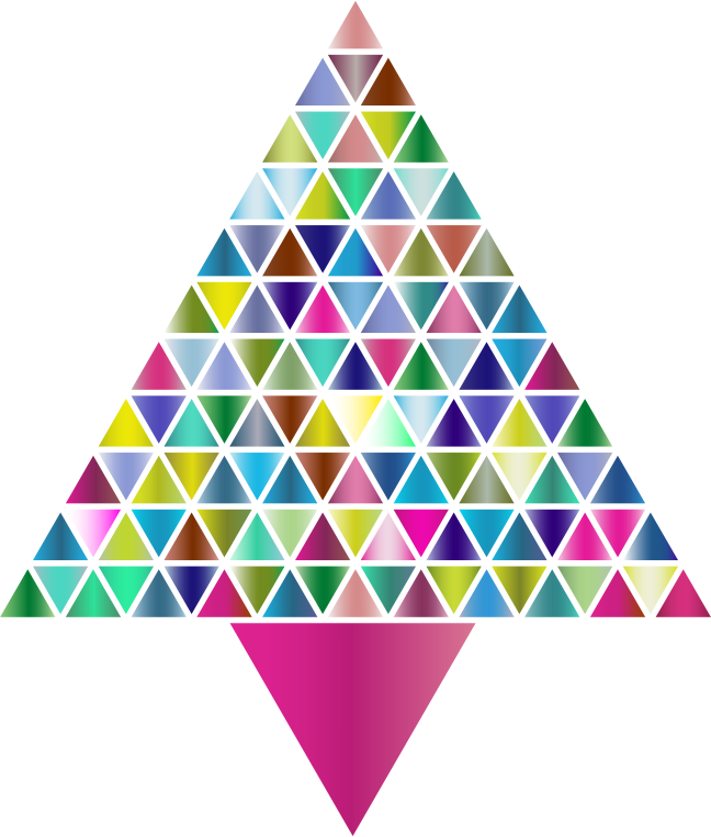 Prismatic Abstract Triangular Christmas Tree 3