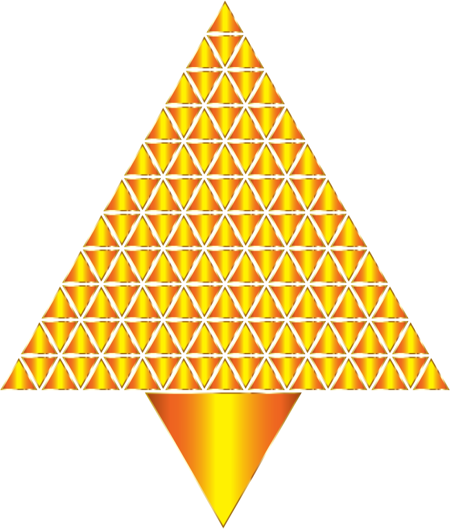 Prismatic Abstract Triangular Christmas Tree 9 No Background