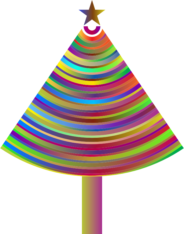 Prismatic Abstract Christmas Tree 3