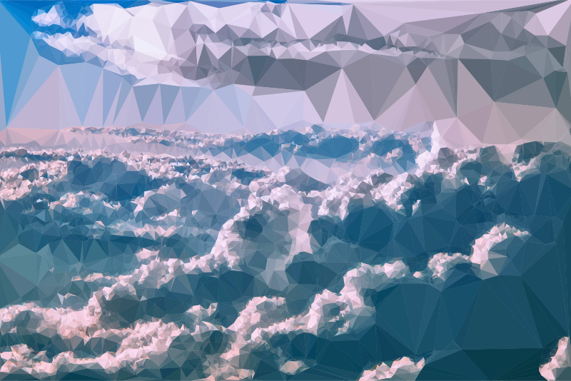 Low Poly Cloudscape 5