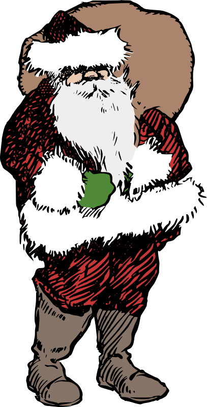 Simple Colour Santa