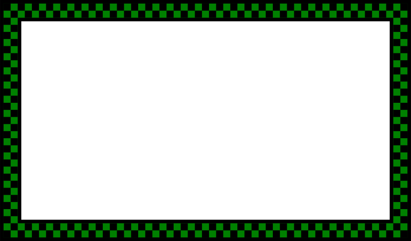 Green Checked Border