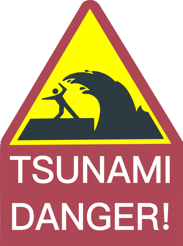 Tsunami Danger Sign