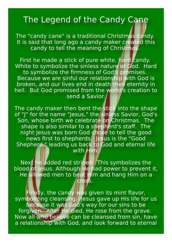 English - The Legend of the Candy Cane