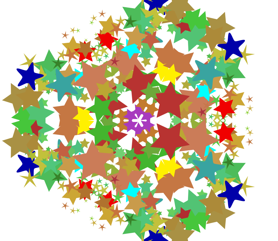 kaleidoscope, 3 fold symmetry