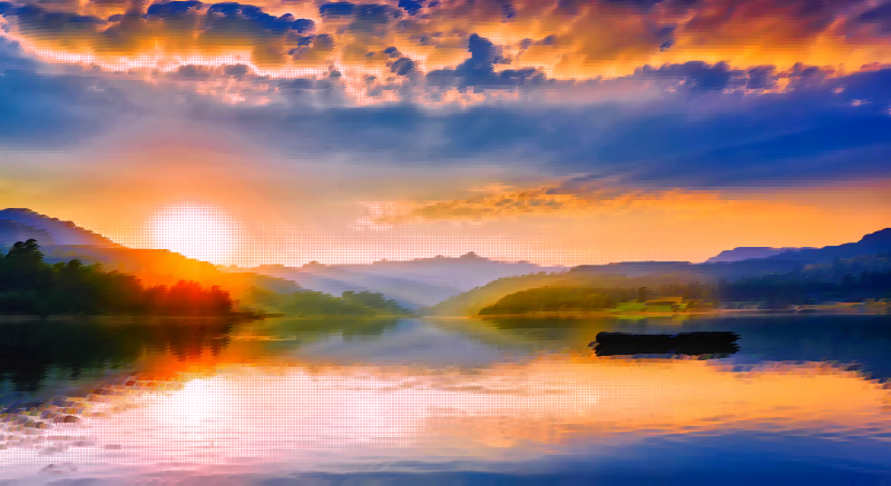 Surreal Romanian Lake