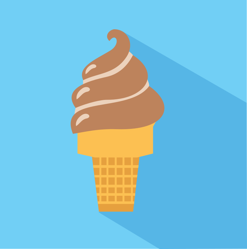 Chocolate Ice Cream Icon