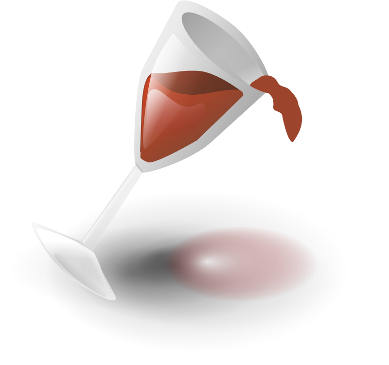 Falling Wine Openclipart