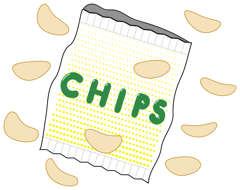 Bag of Chips Openclipart