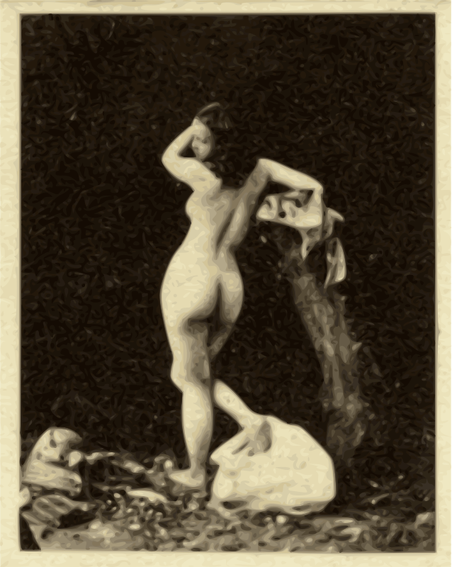 Classical Art Woman Rear