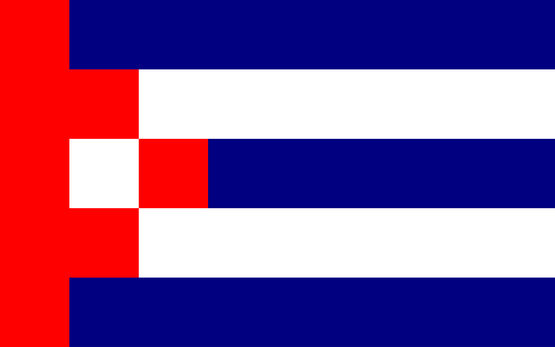 Cuba Flag Pixel Art