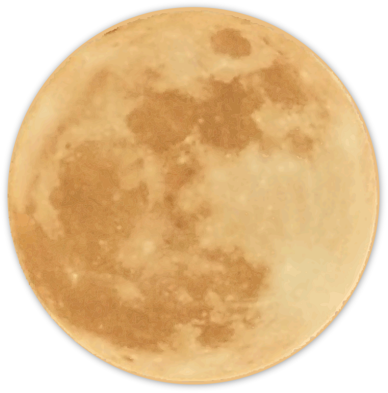 Supermoon November 2016, traced.