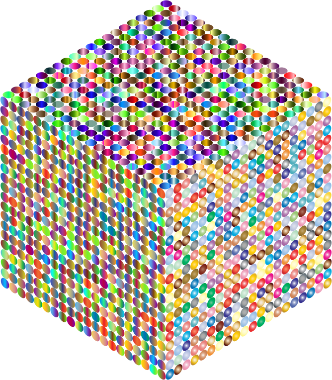 Prismatic Isometric Circles Cube