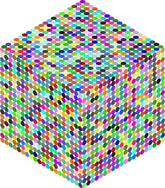 Prismatic Isometric Circles Cube 2