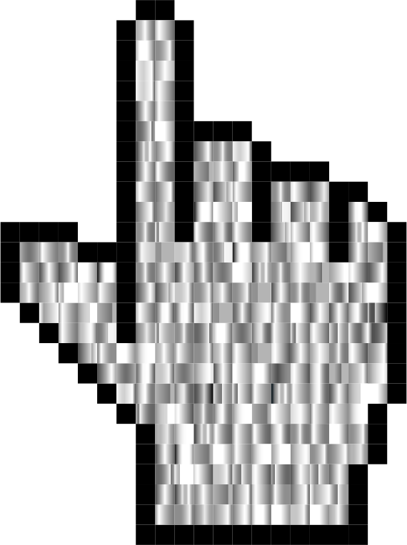 Prismatic Hand Cursor Pointer Grid 5