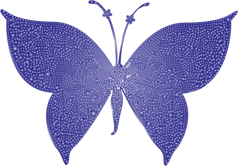 Violet Tiled Butterfly