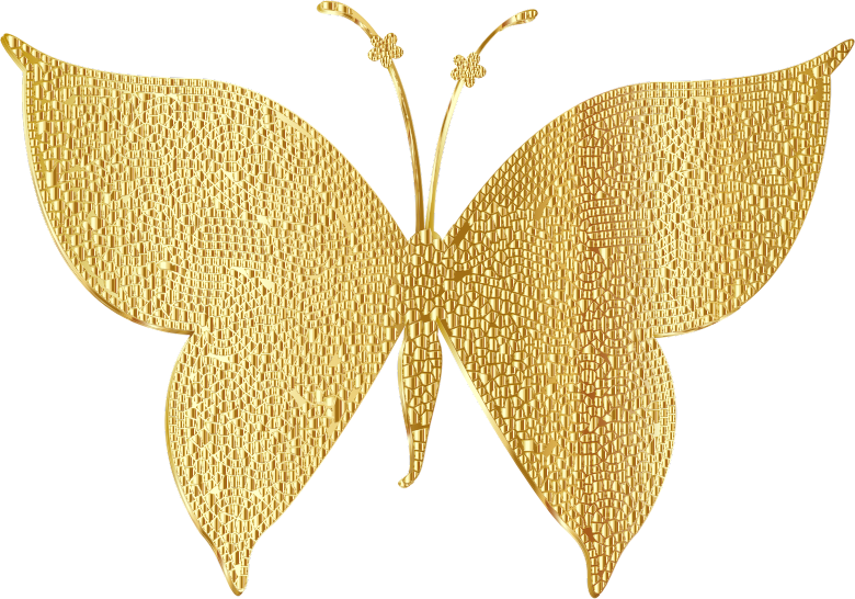 Gold Tiled Butterfly