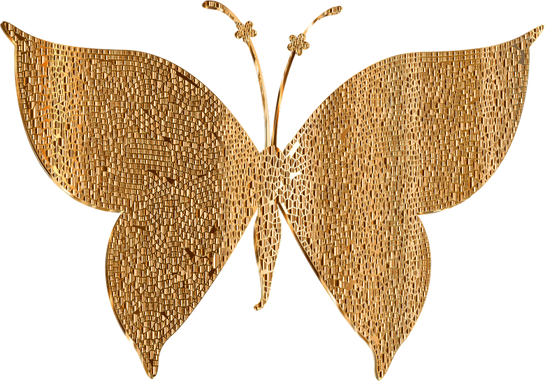 Gold Tiled Butterfly 2