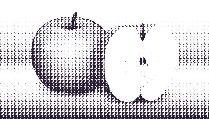 halftone apple 2