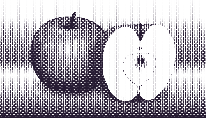 halftone apple 3