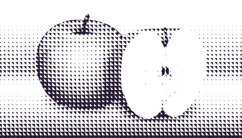 halftone apple 5