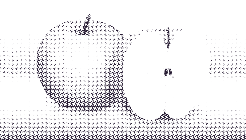 halftone apple 6