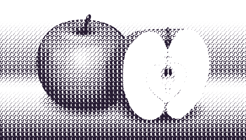 halftone apple 7