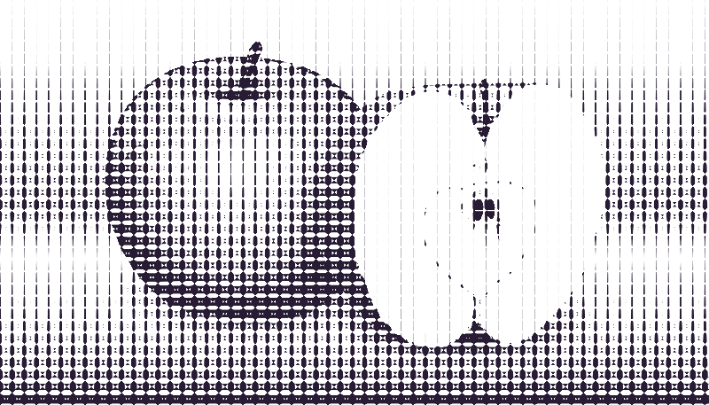 halftone apple 8