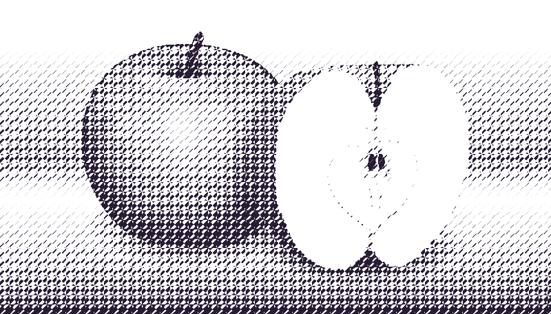 halftone apple 10