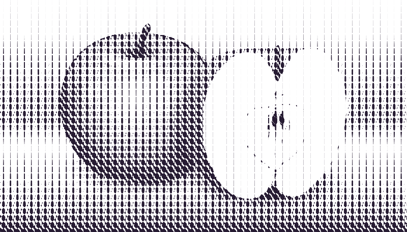 halftone apple 12