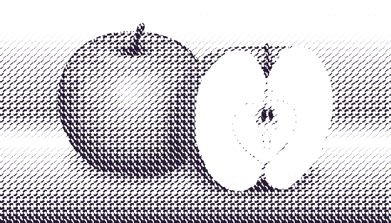 halftone apple 15