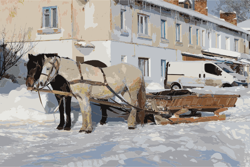 Horse-drawn sleighs 2012 G1