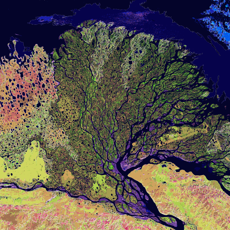 Lena River Delta - Landsat 2000