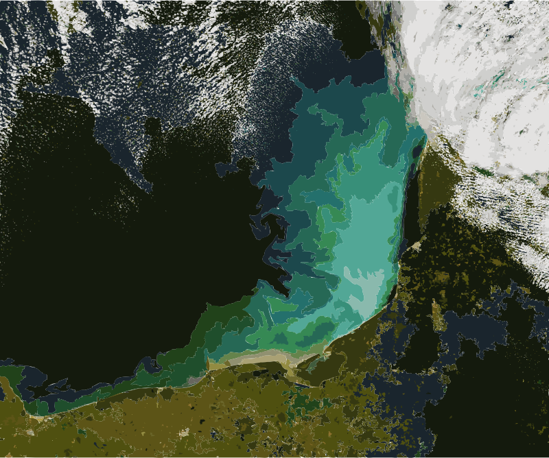 Sediment off the Yucatan Peninsula