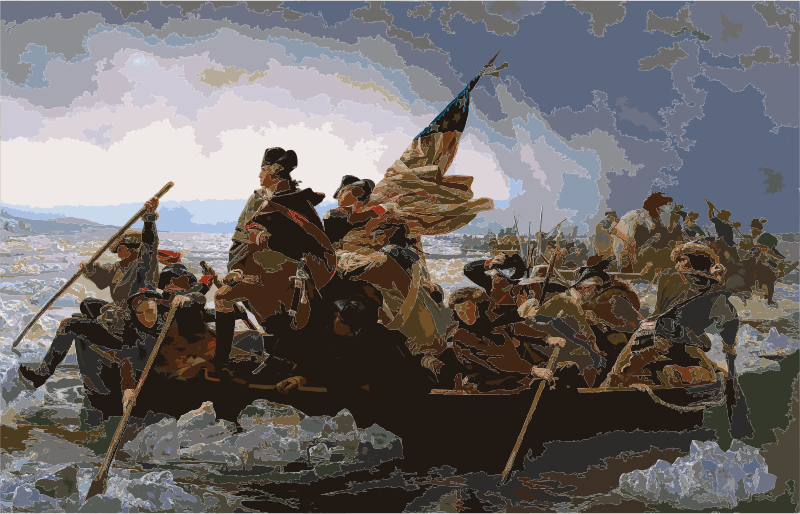 Washington Crossing the Delaware by Emanuel Leutze, MMA-NYC, 1851