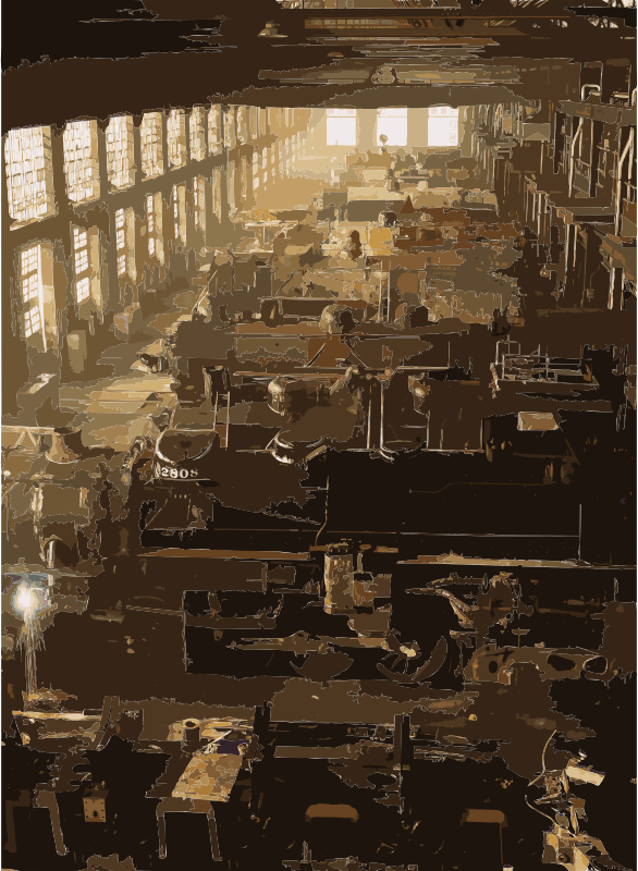 Jack Delano locomotive shop