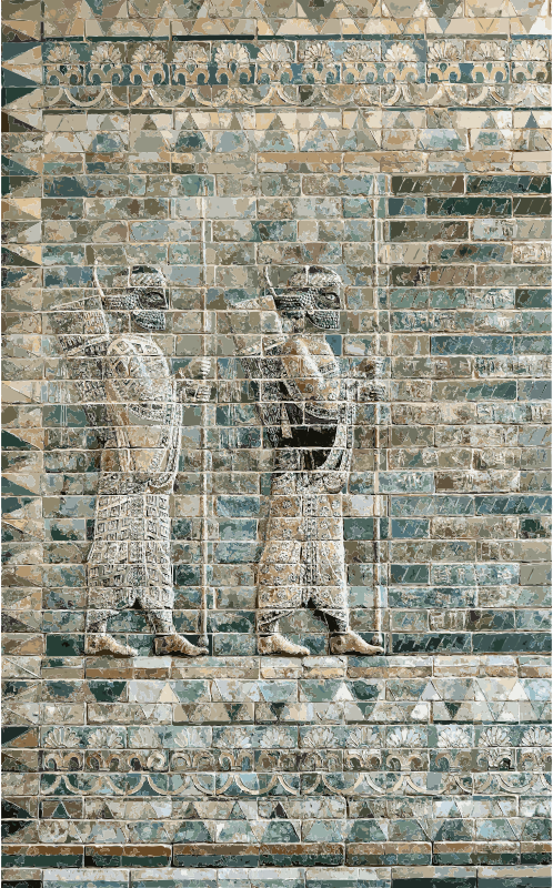 Archers frieze Darius 1st Palace Suse Louvre AOD 488 a