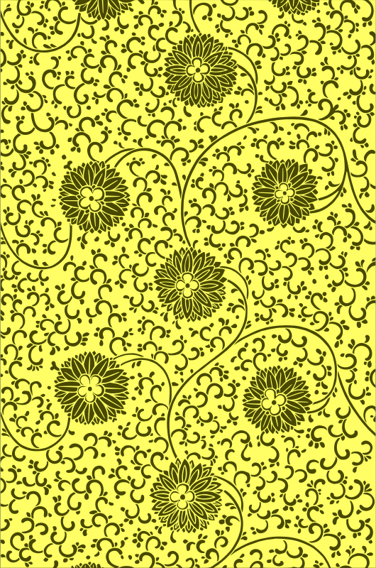 Floral pattern 2 (colour 4)