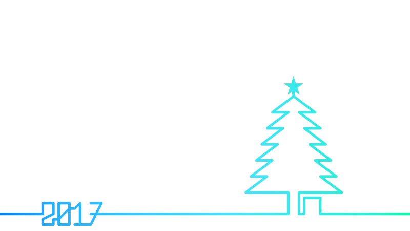 2017 Christmas Tree blue