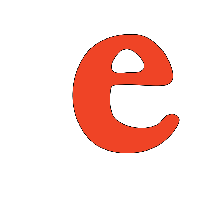 lowercase e