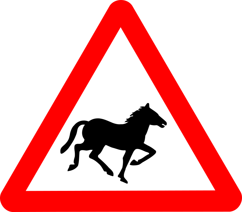 Roadsign Horse