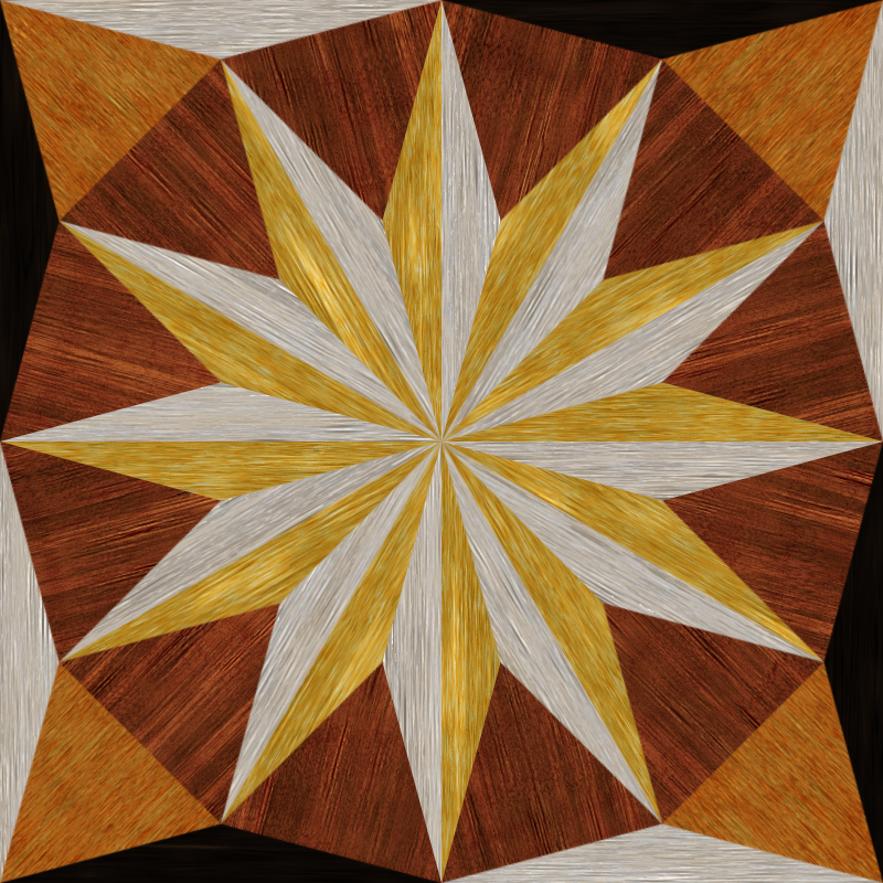 wooden triangle tiling 2