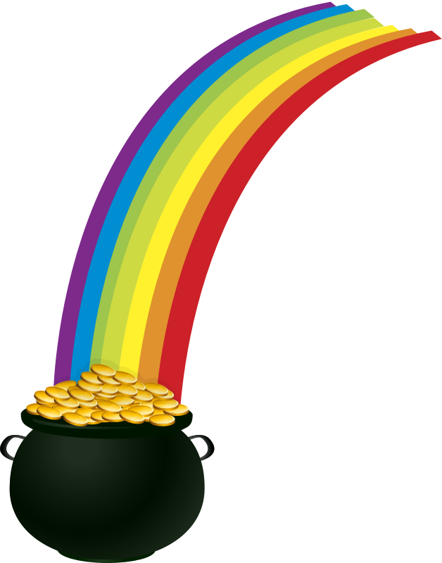 PotofGold Rainbow Openclipart