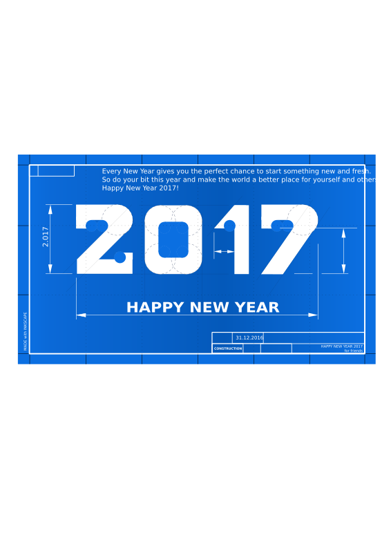 Happy New Year Blueprint